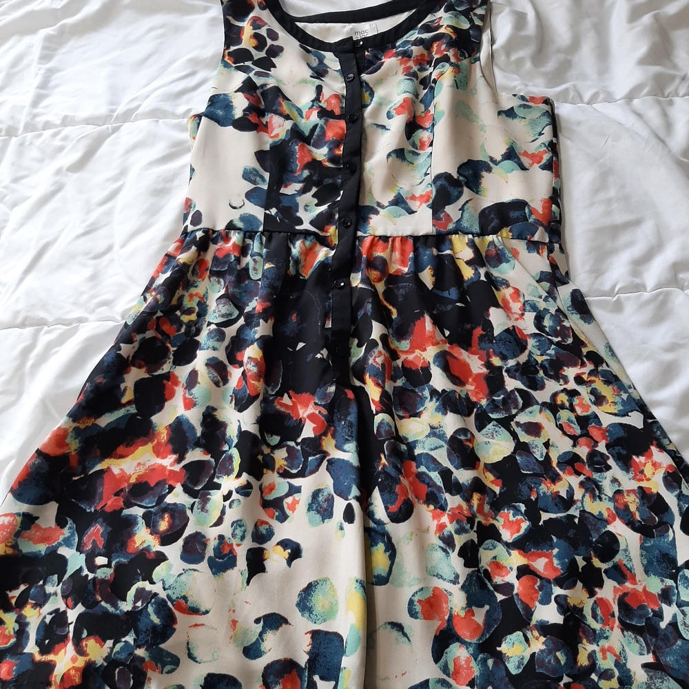 mac & jac Multicolor Sleeveless Midi Dress